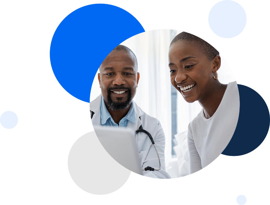 An Apanly's Doctor and member smiling